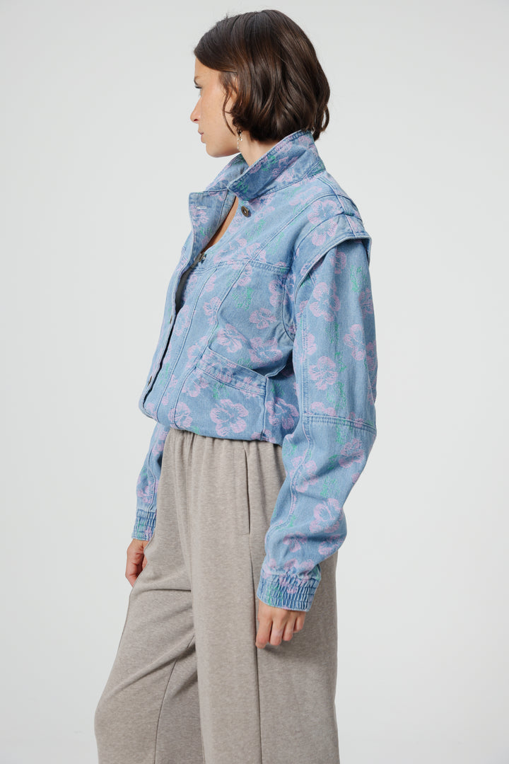 Poetry Floral Denim Jacket