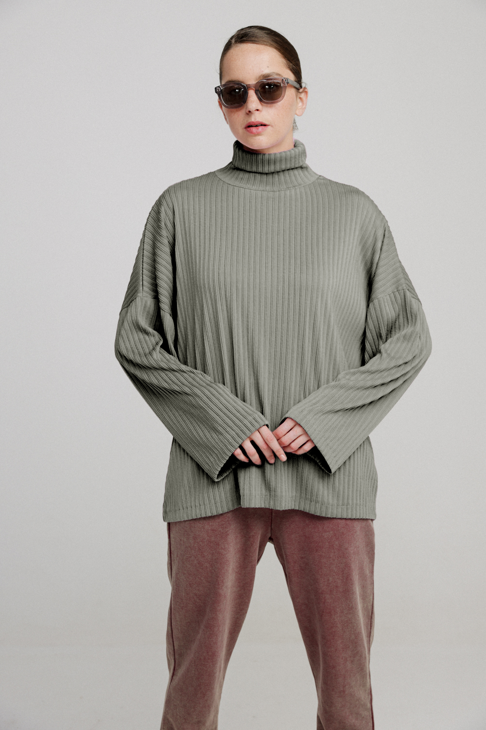 Wanted Grey Oversized Jumper