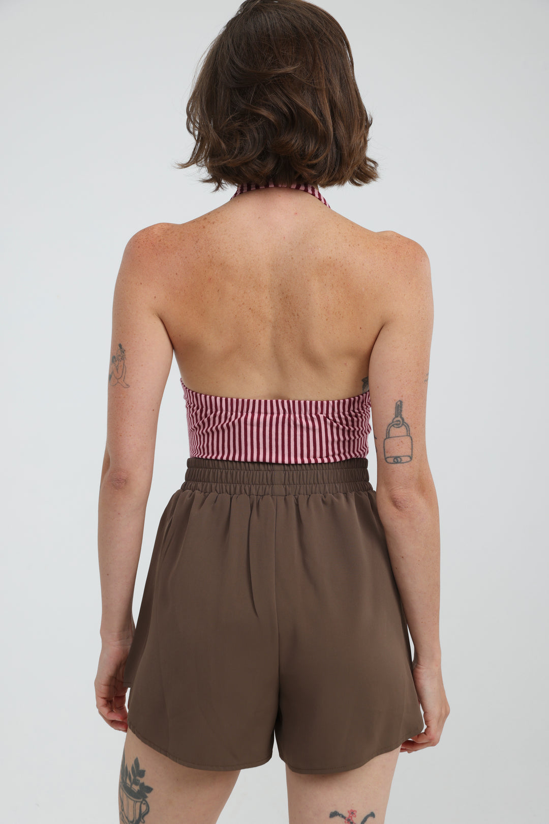 Note Pink/Wine Striped Bodysuit