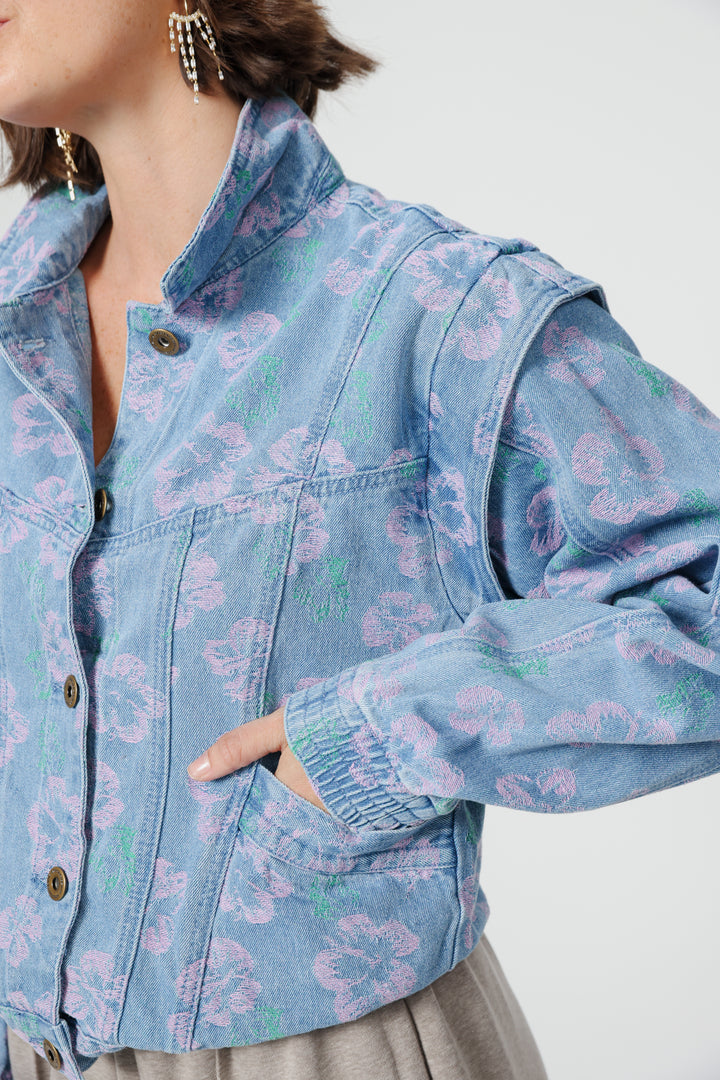 Poetry Floral Denim Jacket