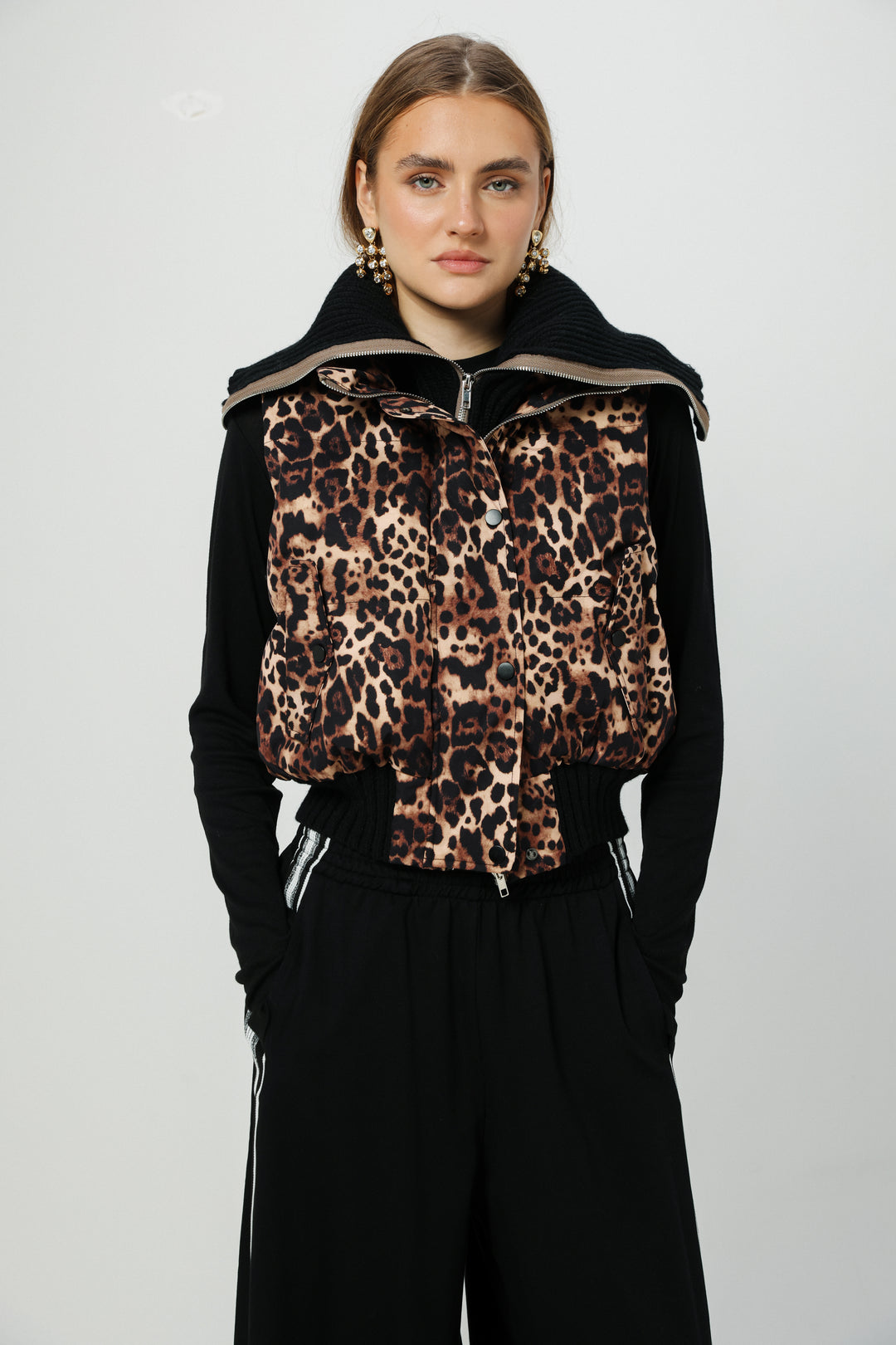 וסט מנומר לנשים Mine Leopard Vest
