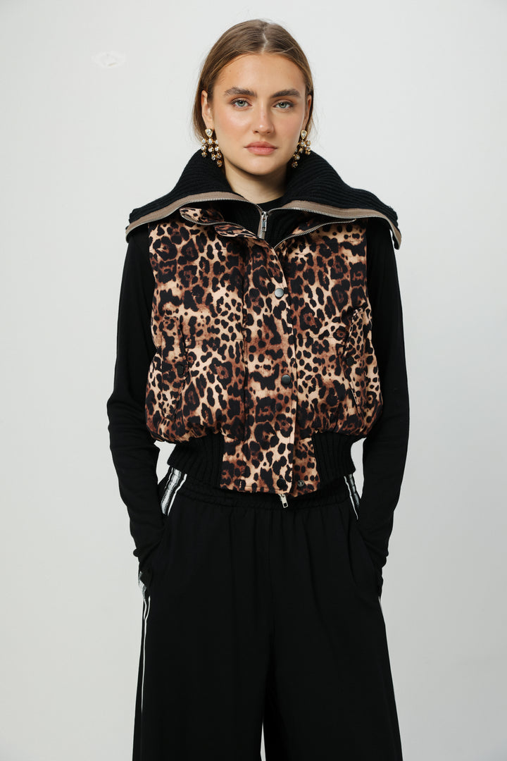 וסט מנומר לנשים Mine Leopard Vest