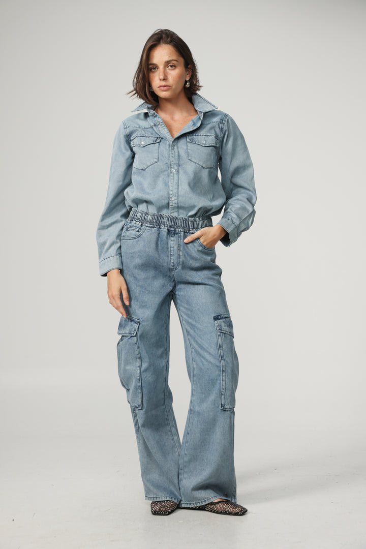 Soft Blue Denim Shirt