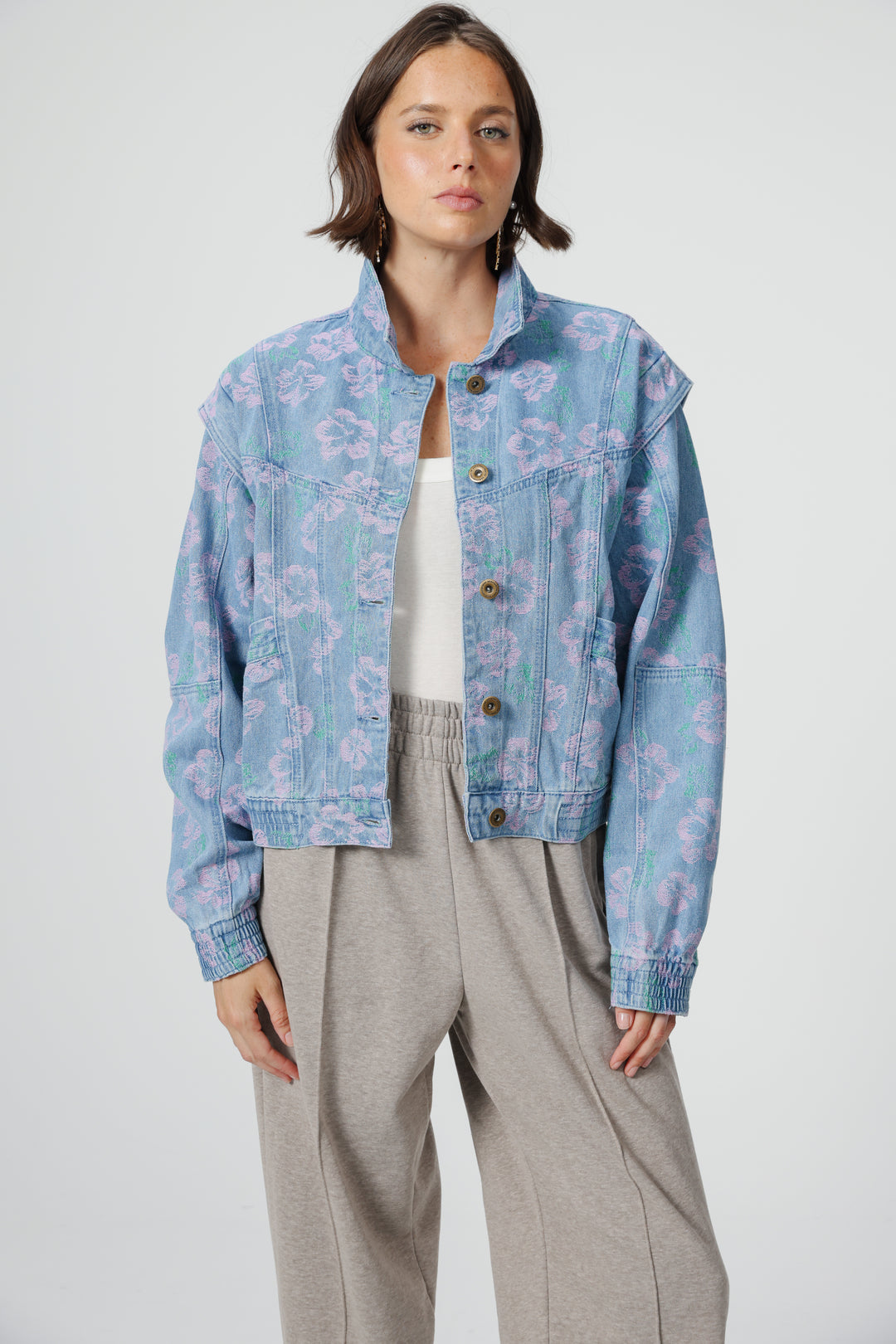 Poetry Floral Denim Jacket
