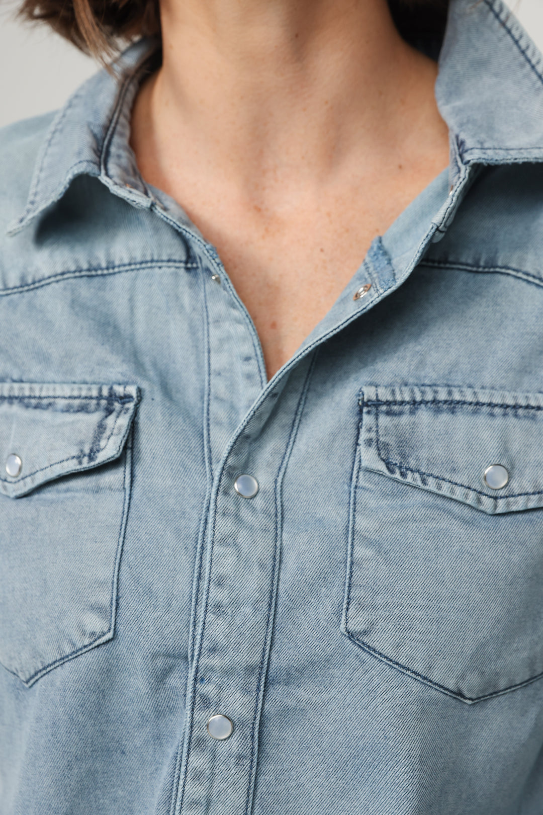 Soft Blue Denim Shirt