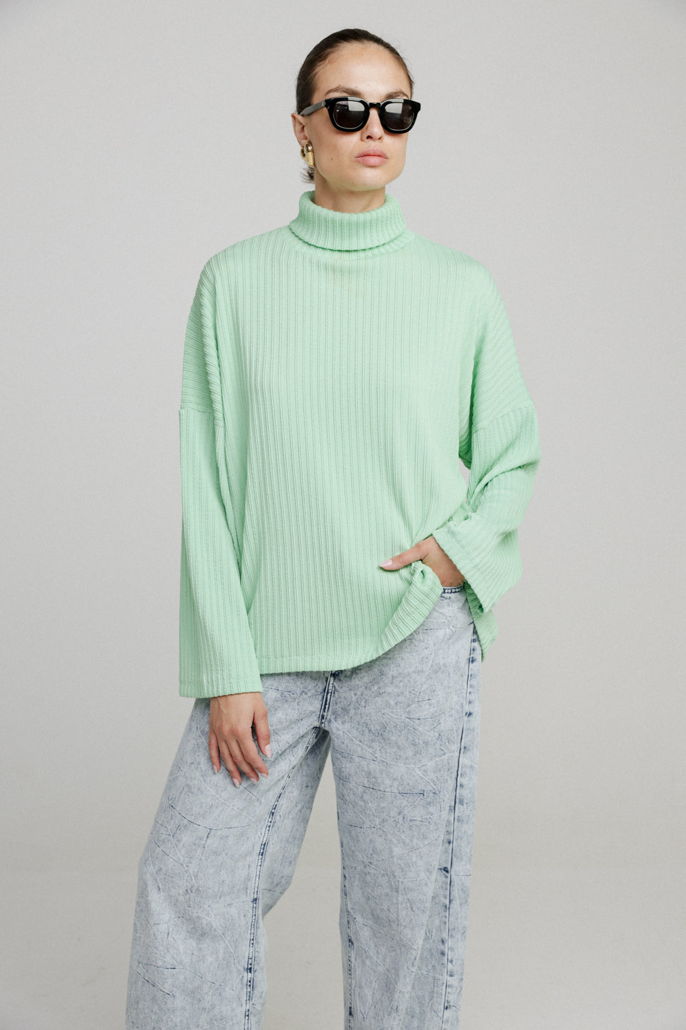 Wanted Mint Oversized Jumper