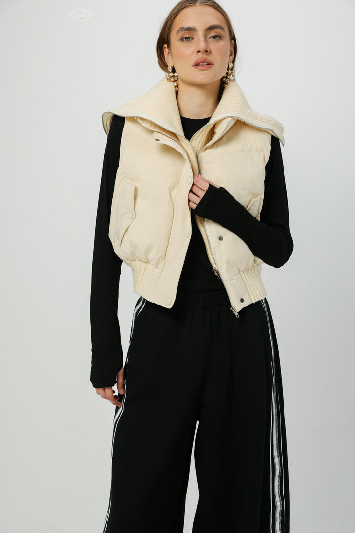 Mine Cream Vest ווסט חום קרם 