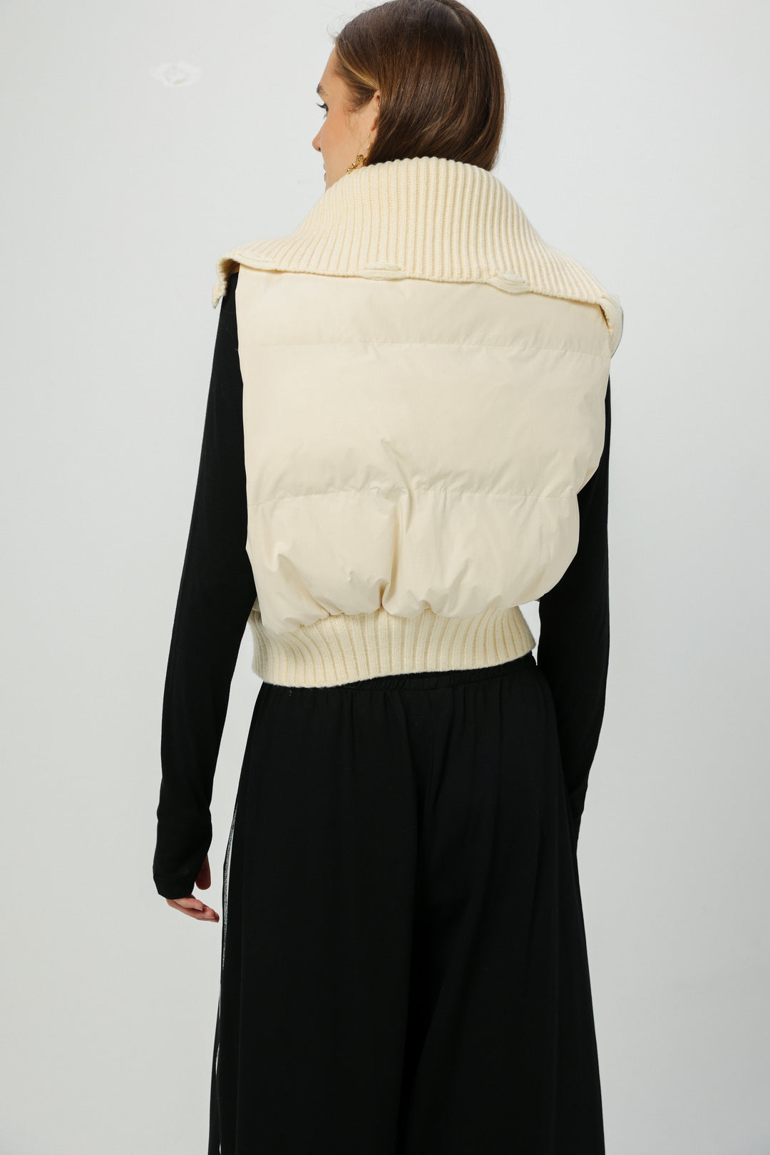 ווסט חום קרם גב Mine Cream Vest