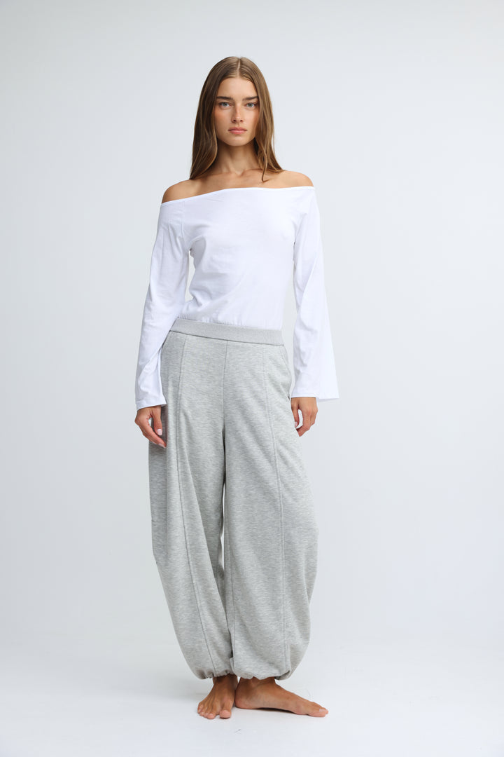 Clean63 White Off Shoulder Shirt