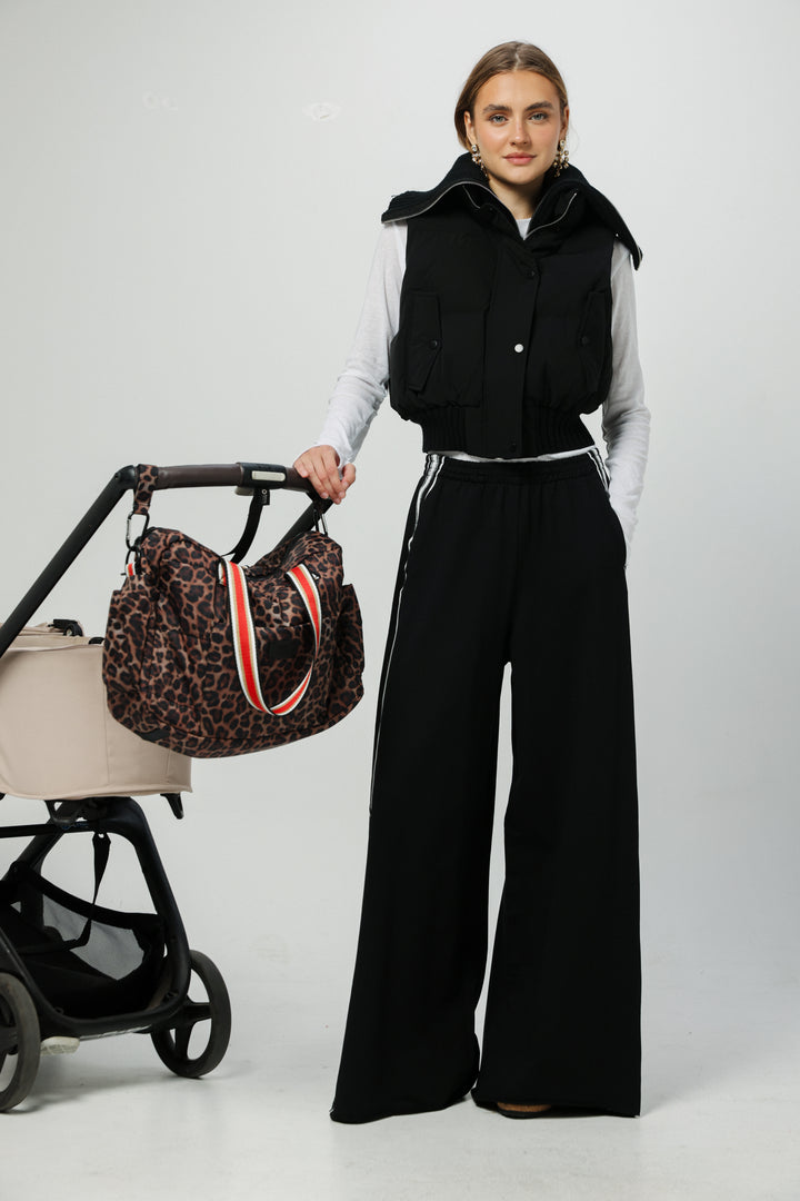 Dark Leopard Diaper Bag