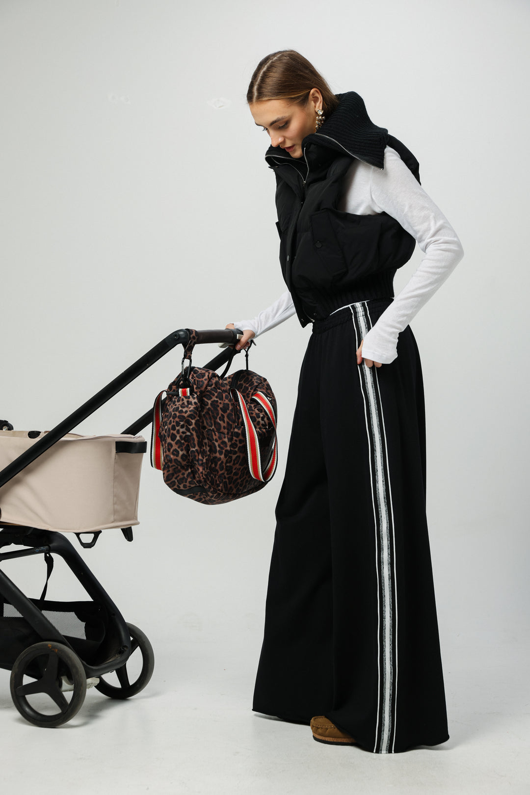 Dark Leopard Diaper Bag