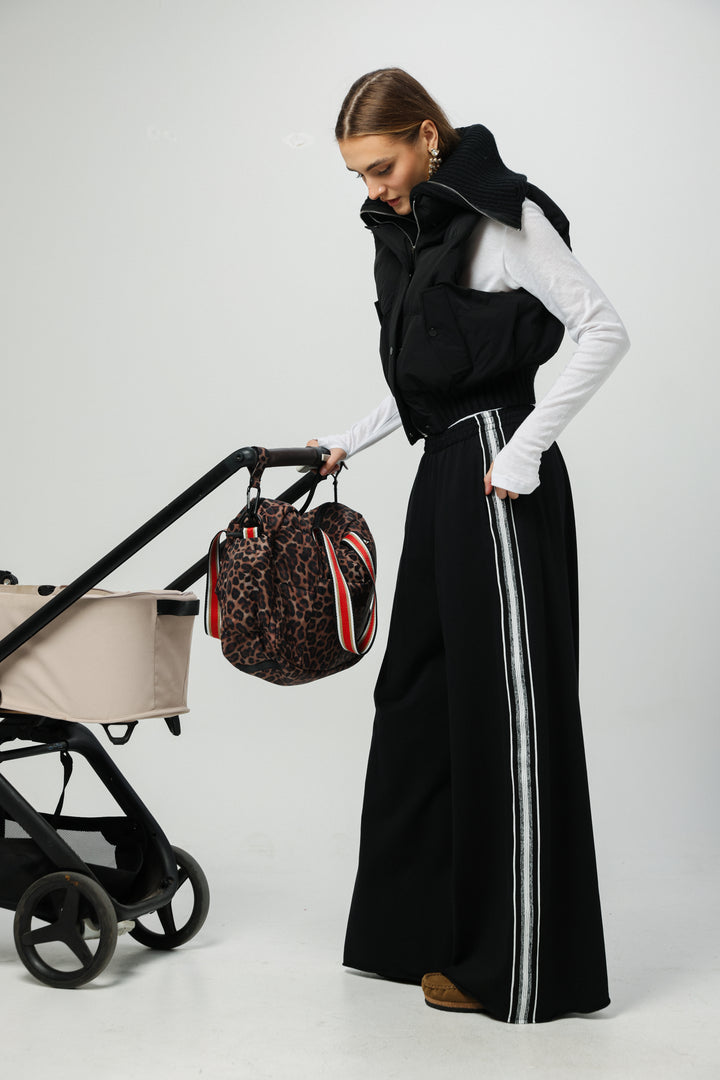 Dark Leopard Diaper Bag
