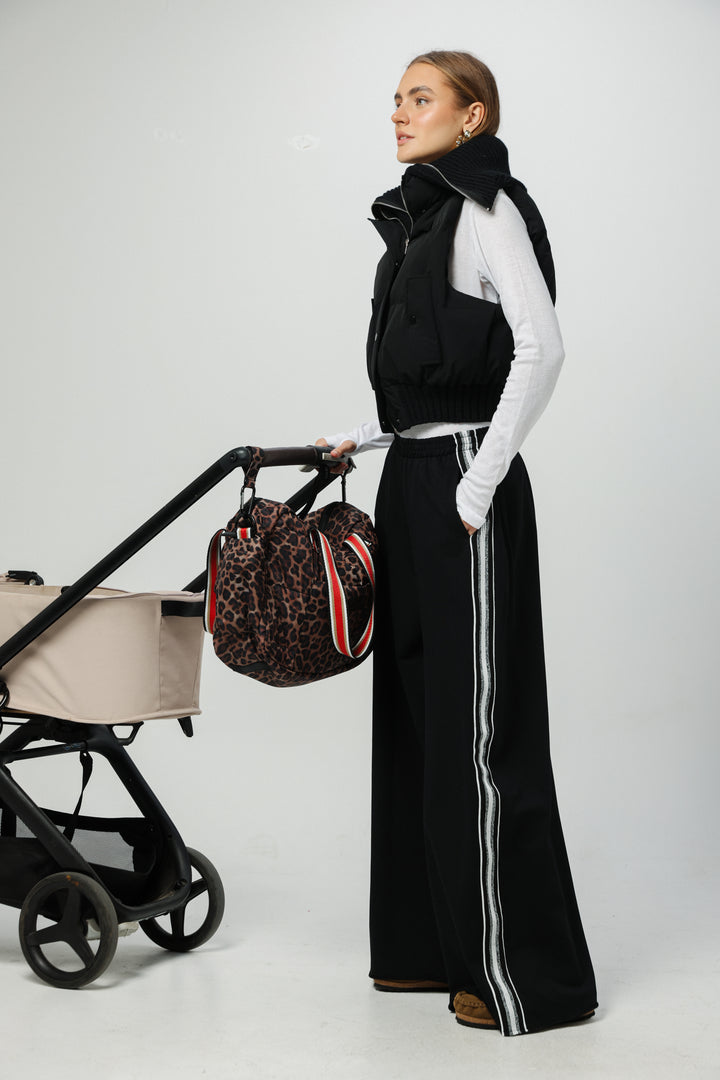 Dark Leopard Diaper Bag