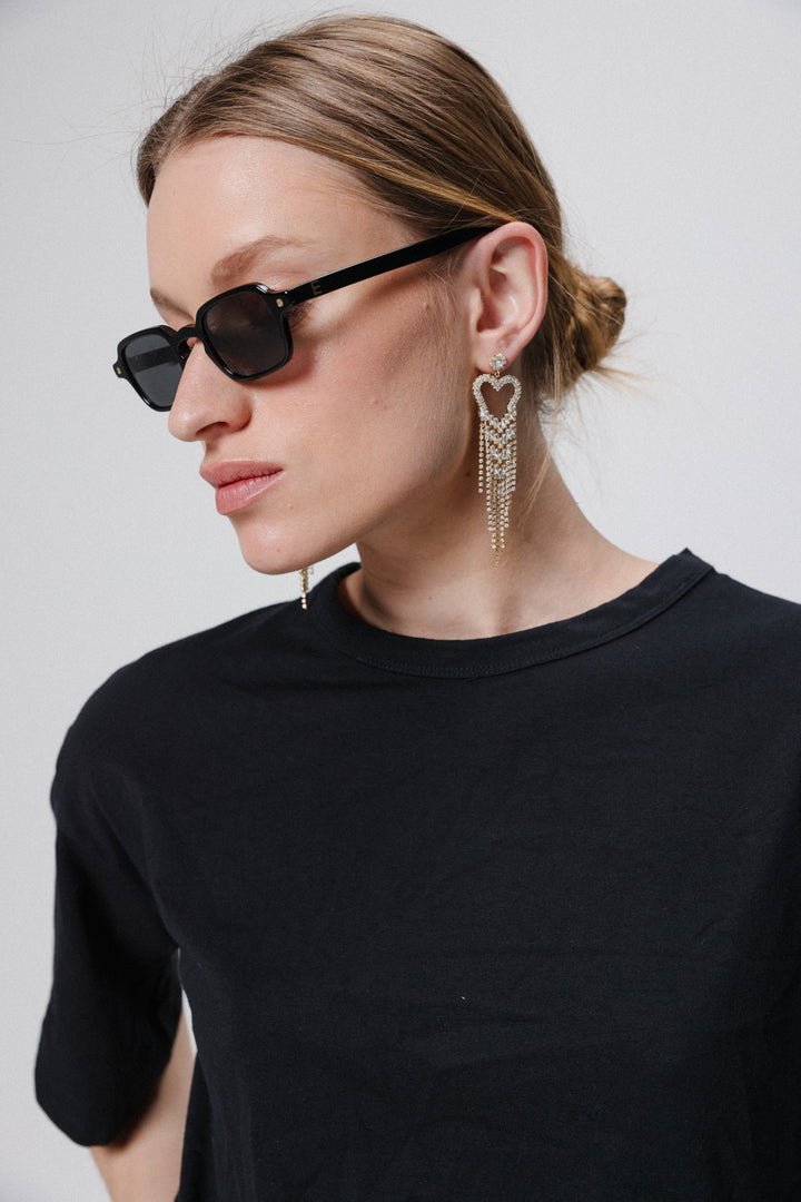 משקפי שמש שחורים לנשים No.3 Black Sunglasses