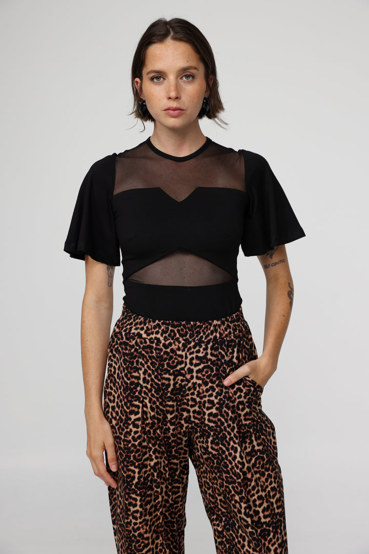 Waves Black T-Shirt