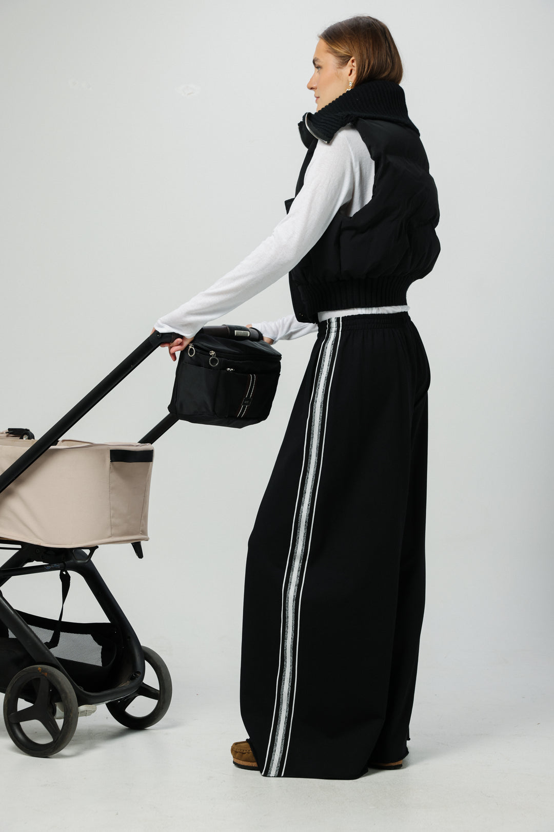 תיק עגלה שחור Black Stroller Organizer Bag