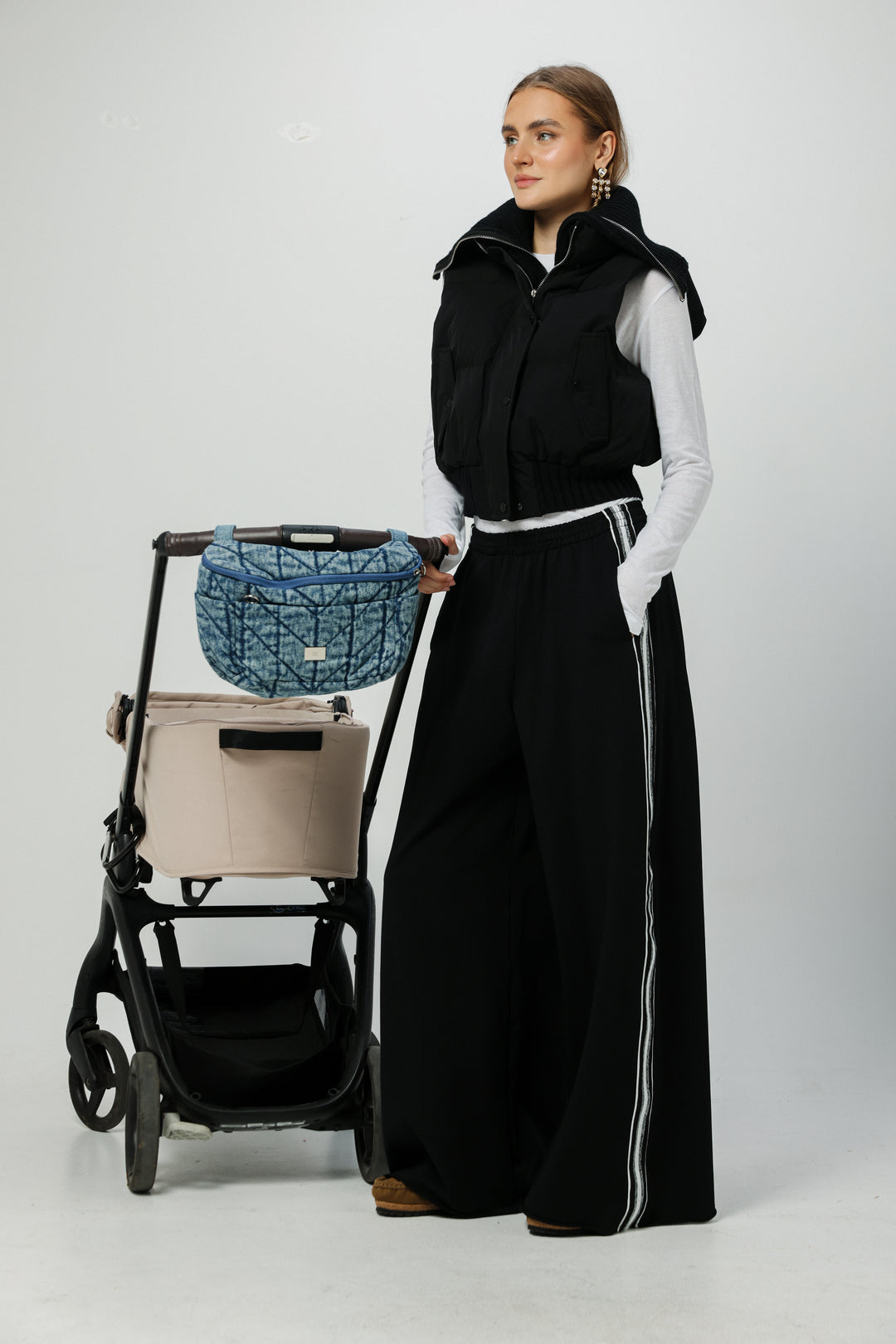 Denim Stroller Organizer Bag תיק ארגונית לעגלה ג'ינס