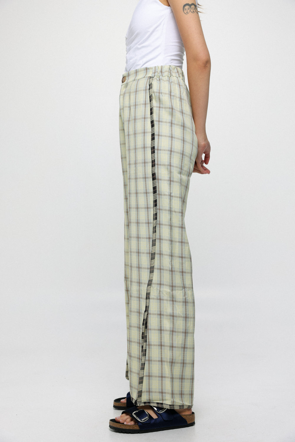 Buni Yellow squares Long Bottoms