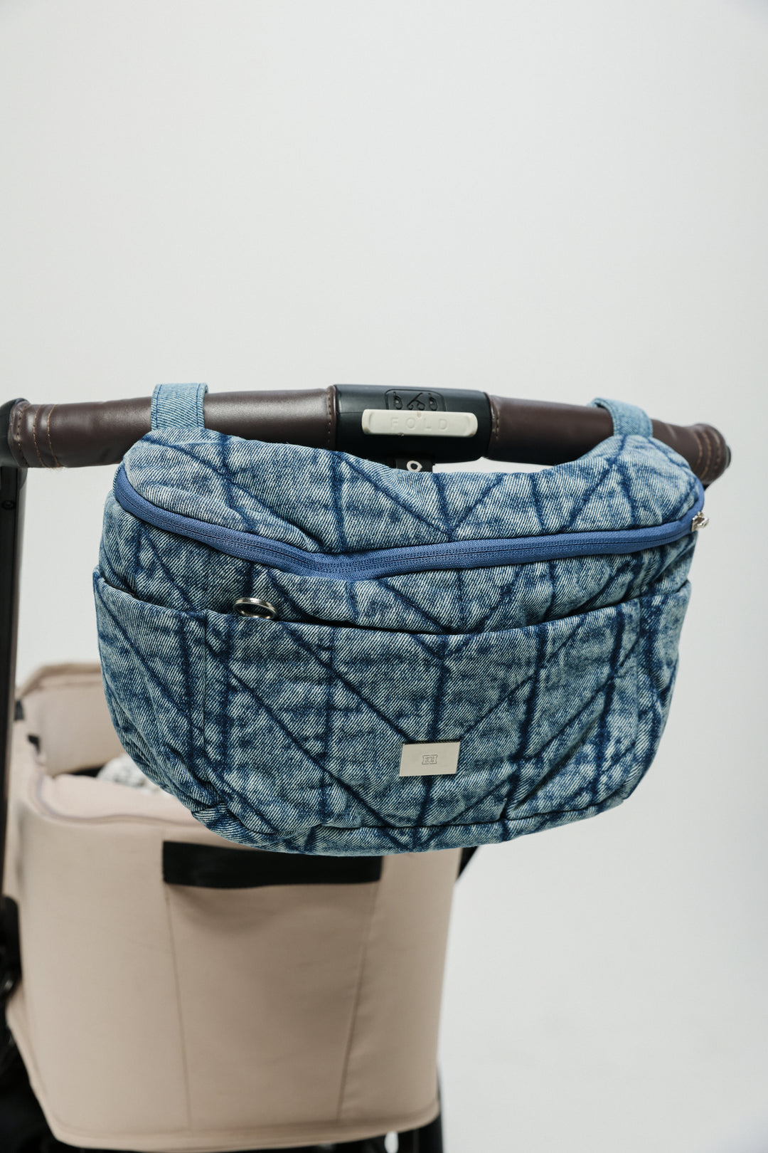 תיק ארגונית ג'ינס Denim Stroller Organizer Bag