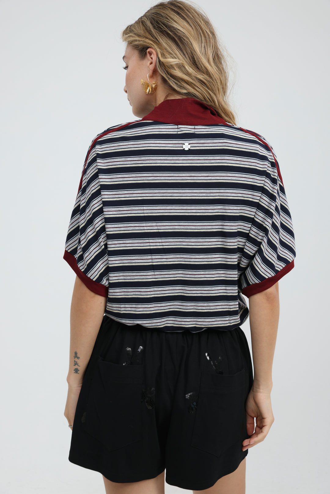 Wanderlight Grey Striped Bodysuit