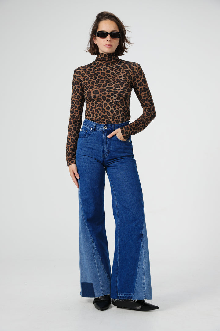 Star 501 Dark Blue Mix Wide Denim