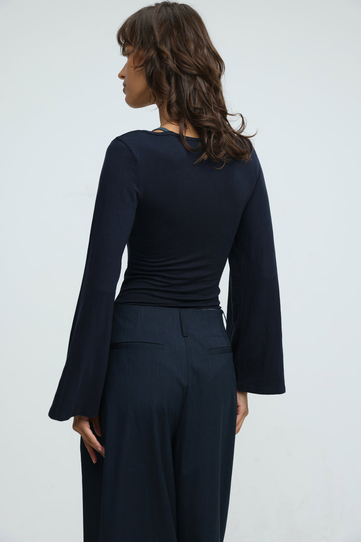 Duplicate Navy Bodysuit