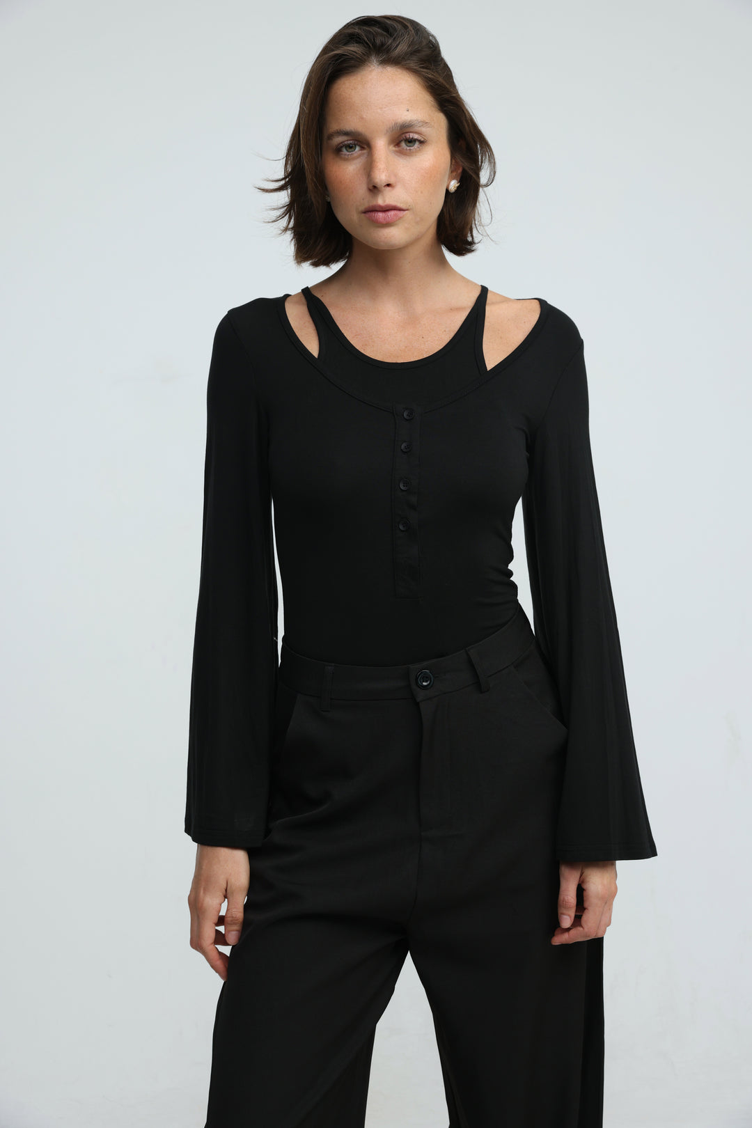 Duplicate Black Bodysuit