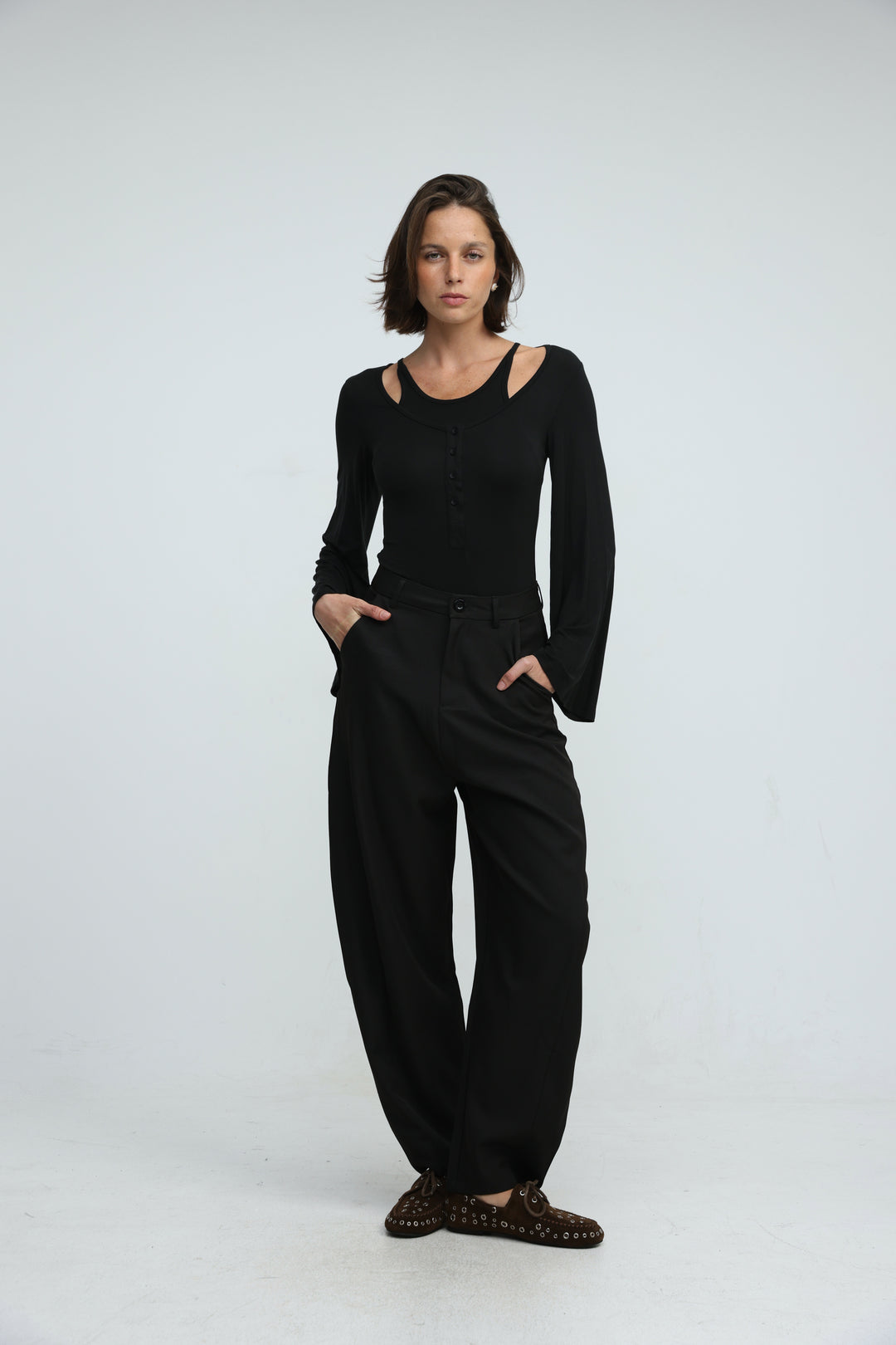 Duplicate Black Bodysuit