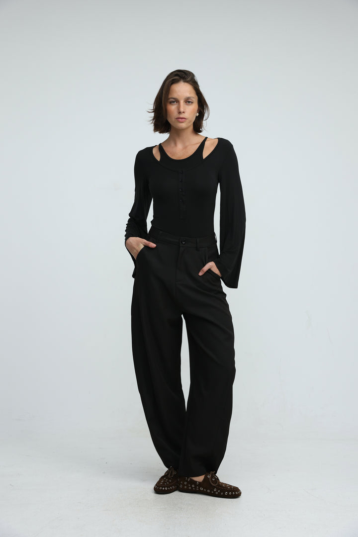 Duplicate Black Bodysuit