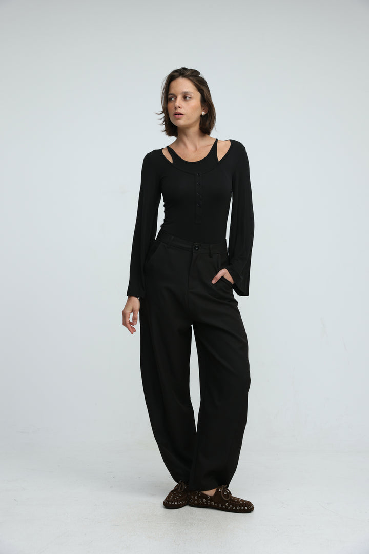 Duplicate Black Bodysuit
