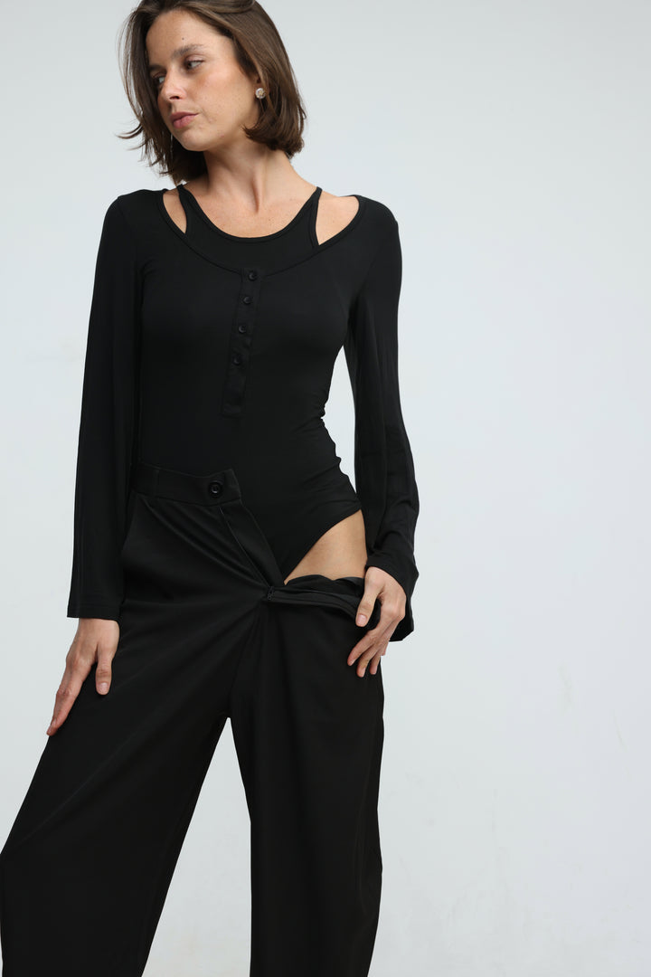 Duplicate Black Bodysuit