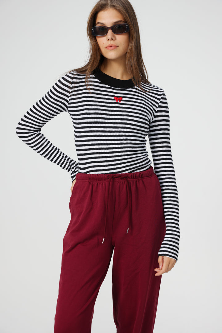 Candy Black Striped Shirt