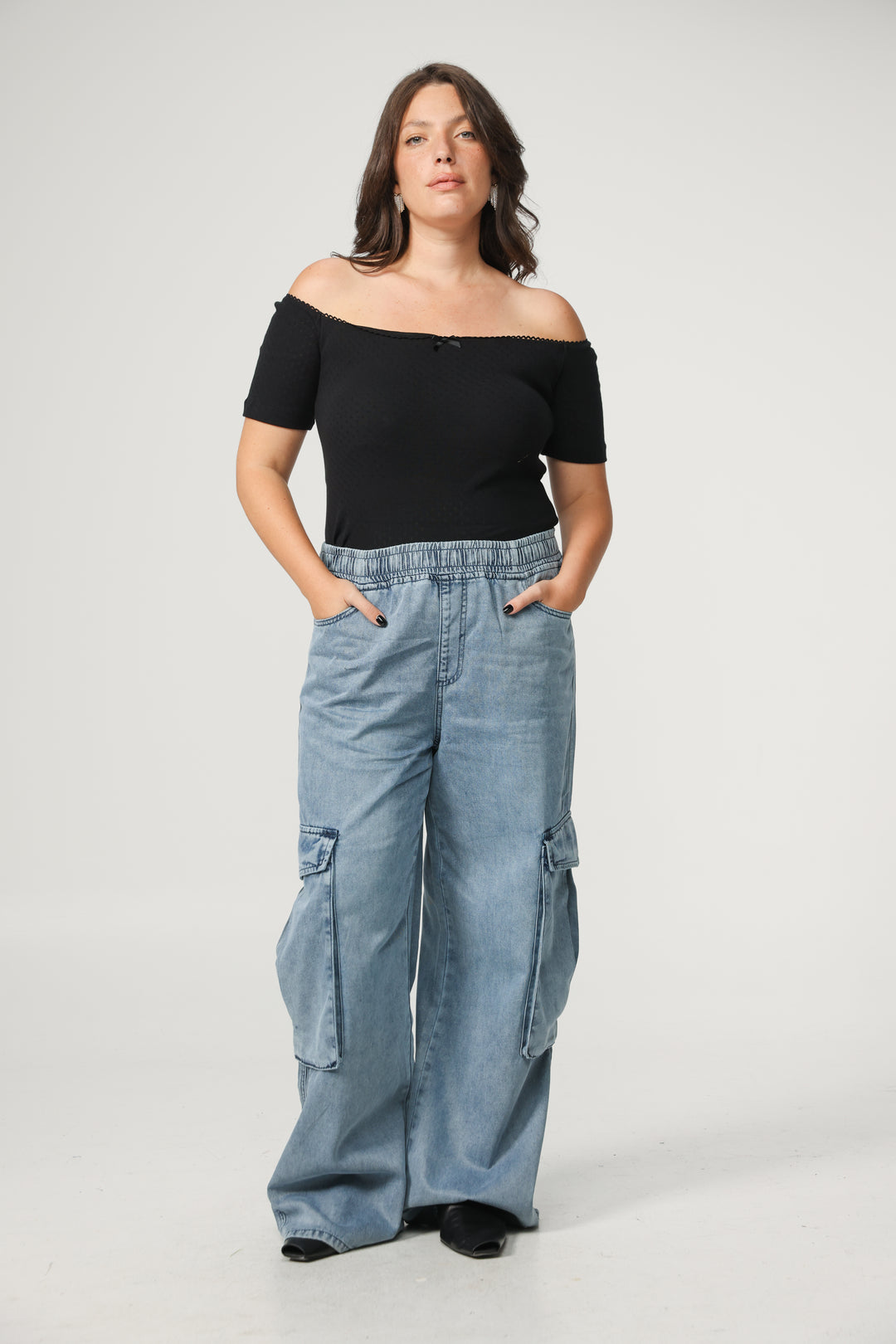 Mateo Black Off Shoulder Bodysuit