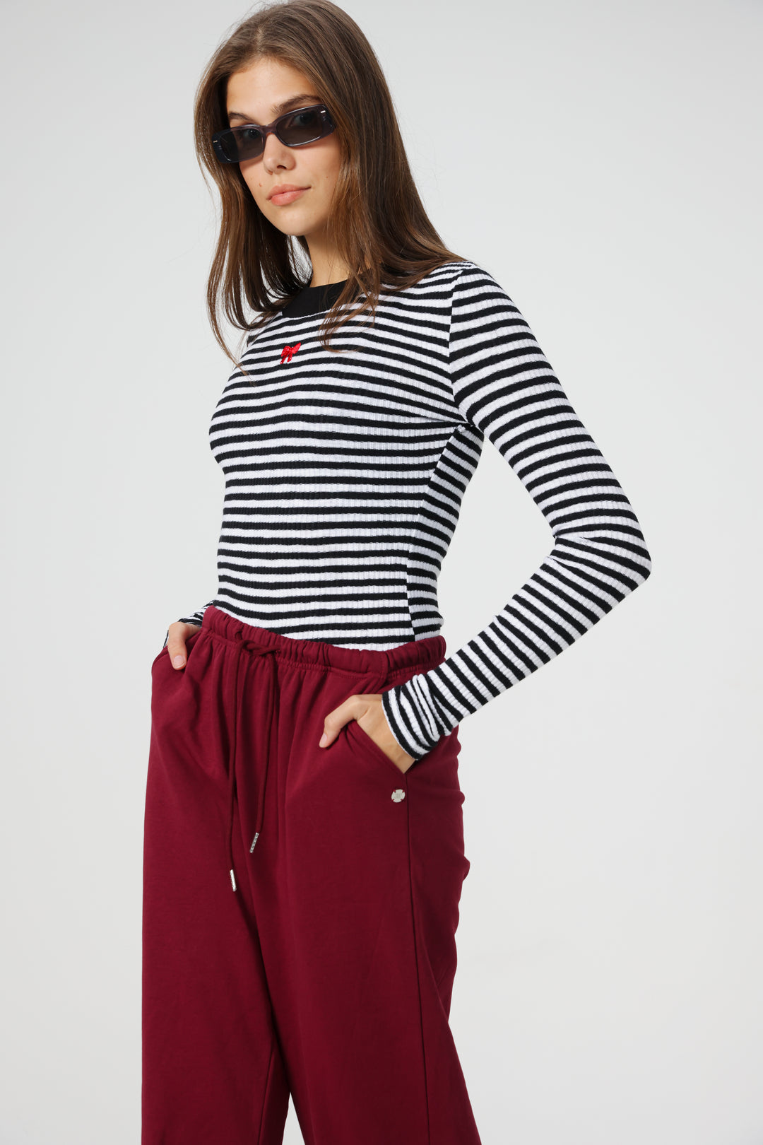 Candy Black Striped Shirt