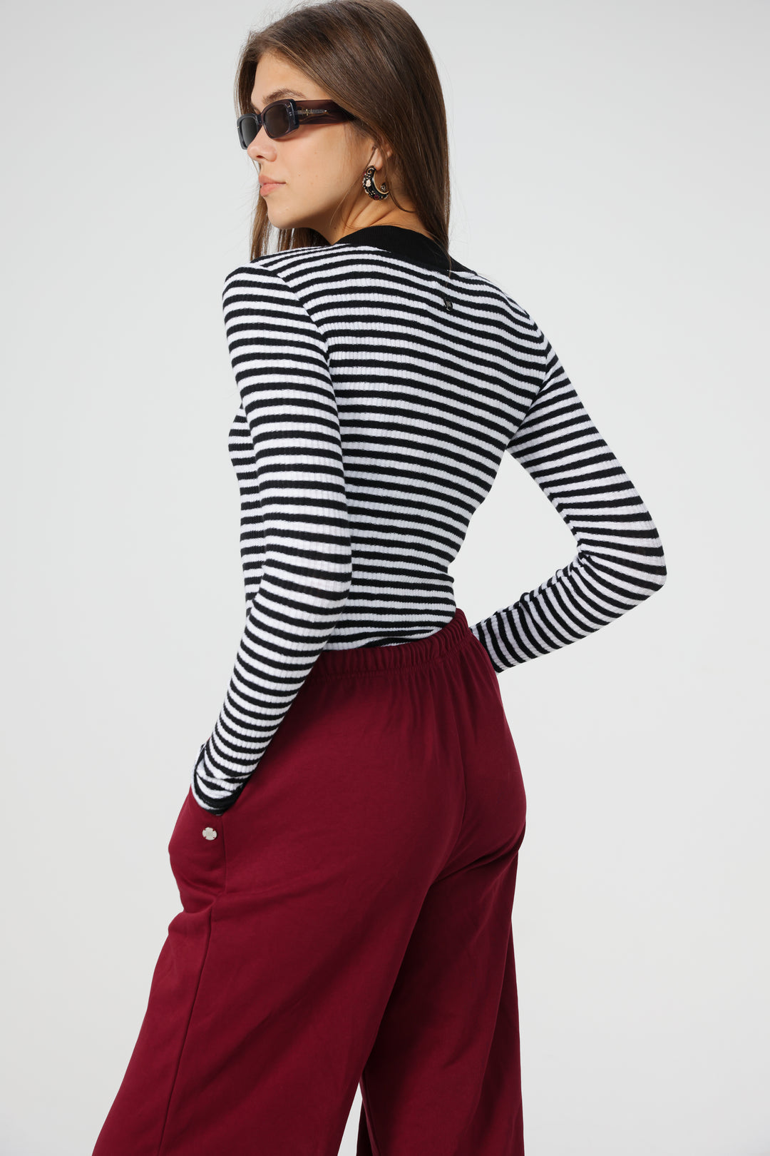 Candy Black Striped Shirt
