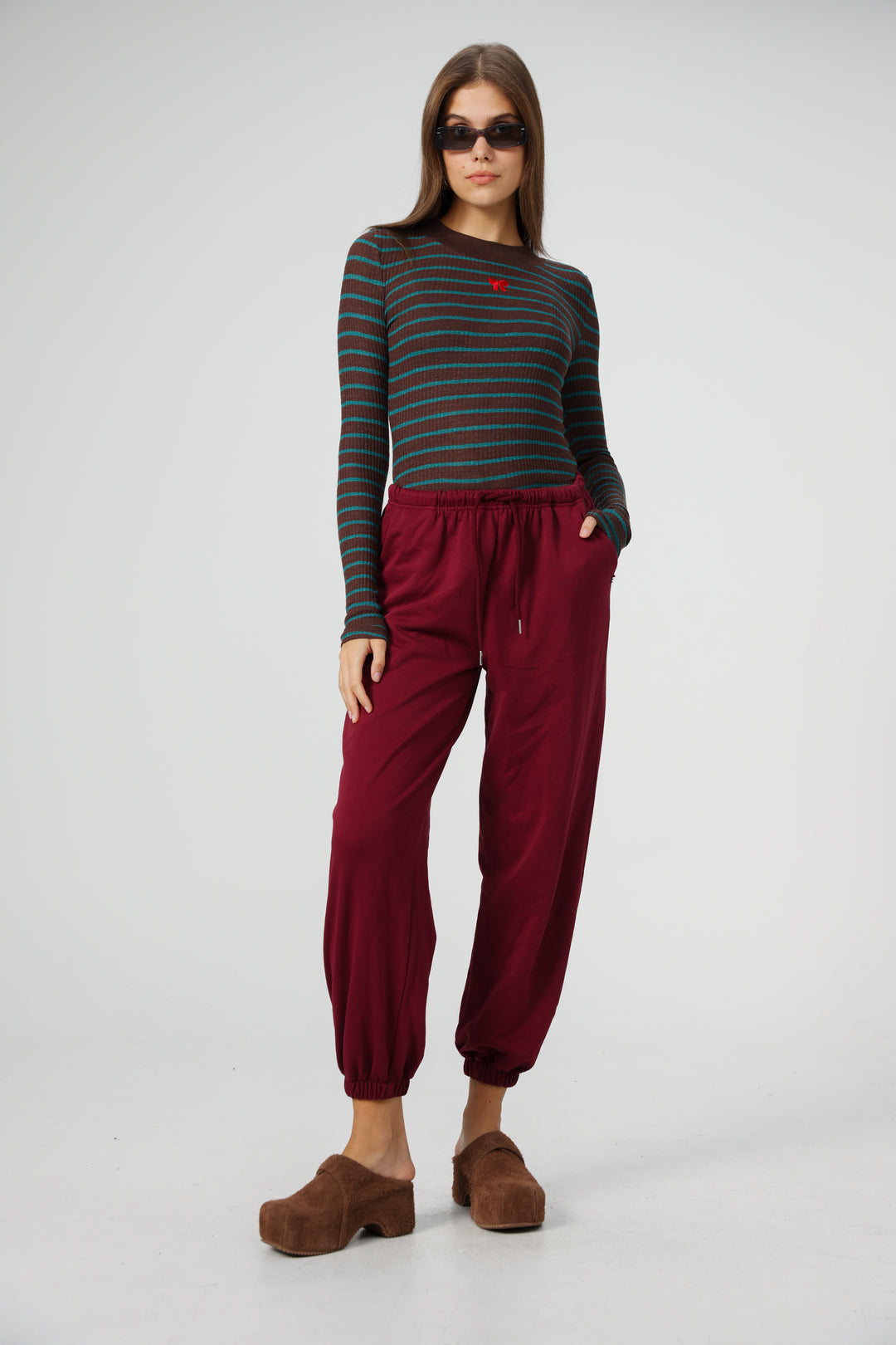 Candy Brown Striped Shirt
