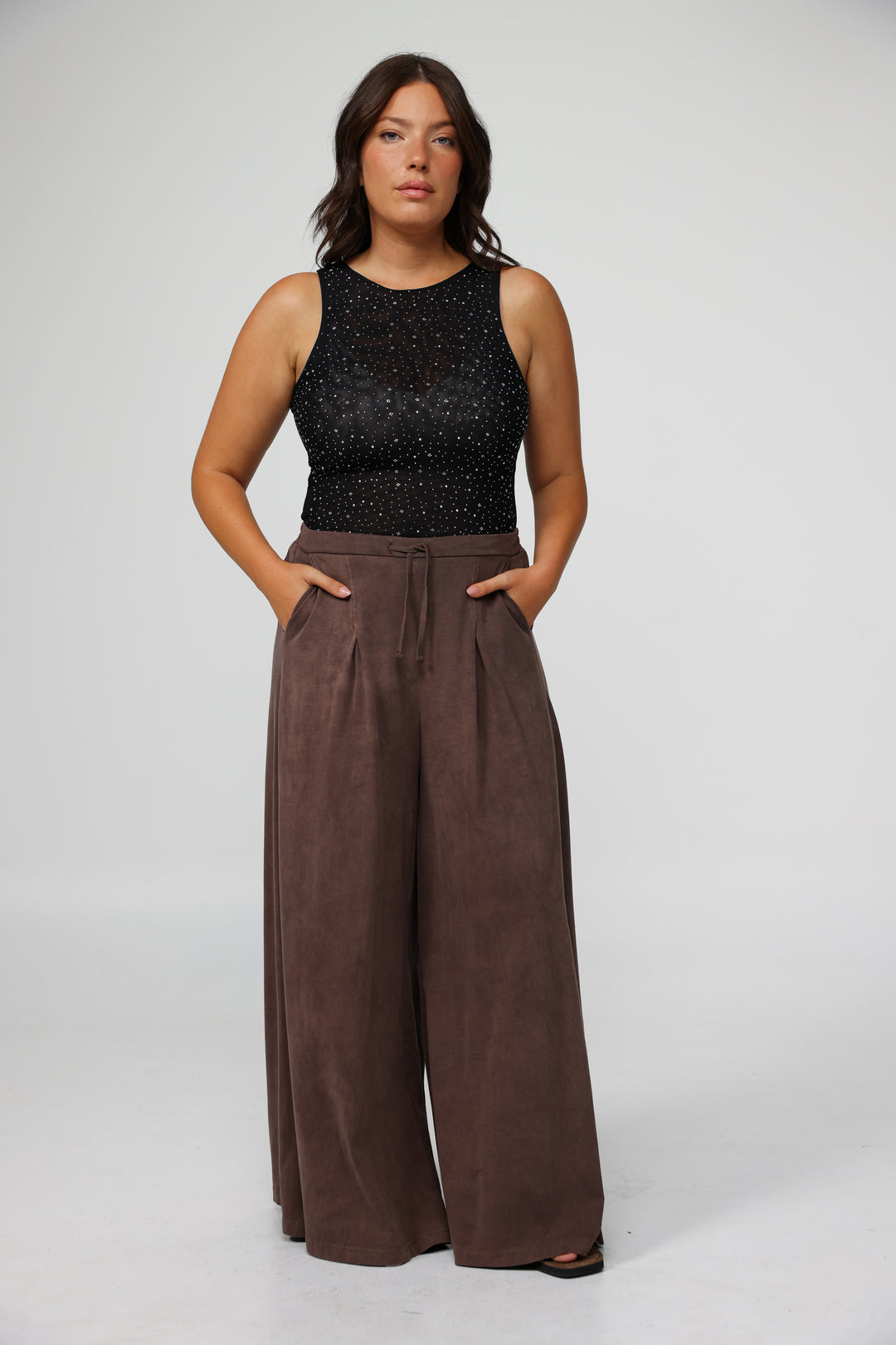 Take Grey Wide Bottoms