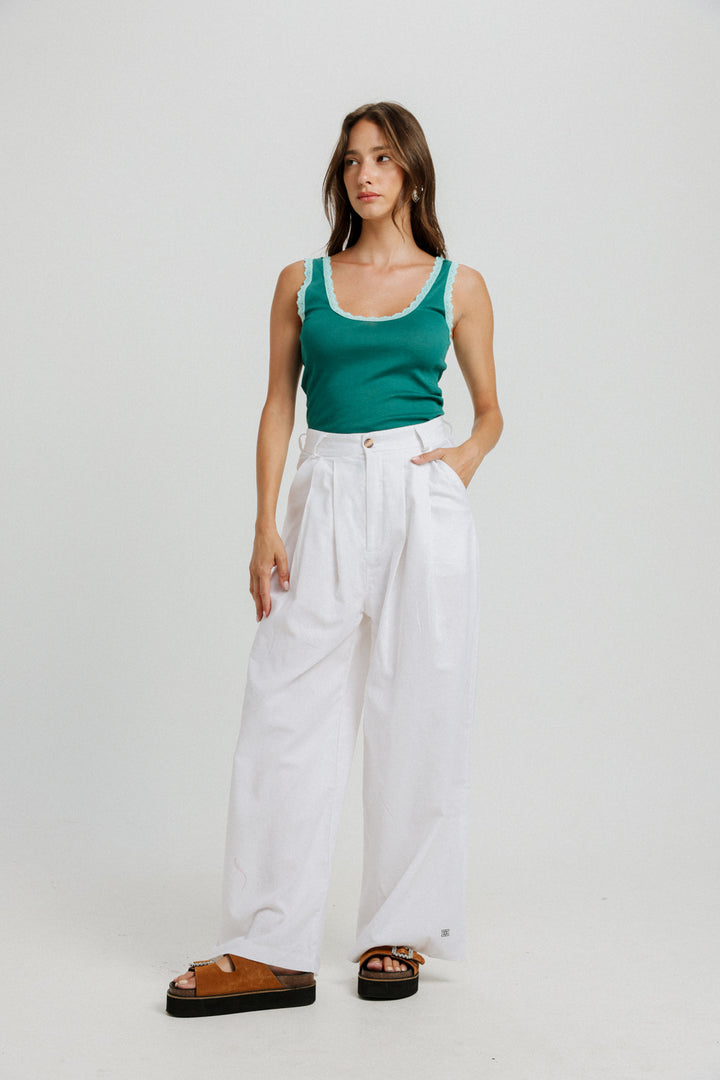 Linen White Bottoms