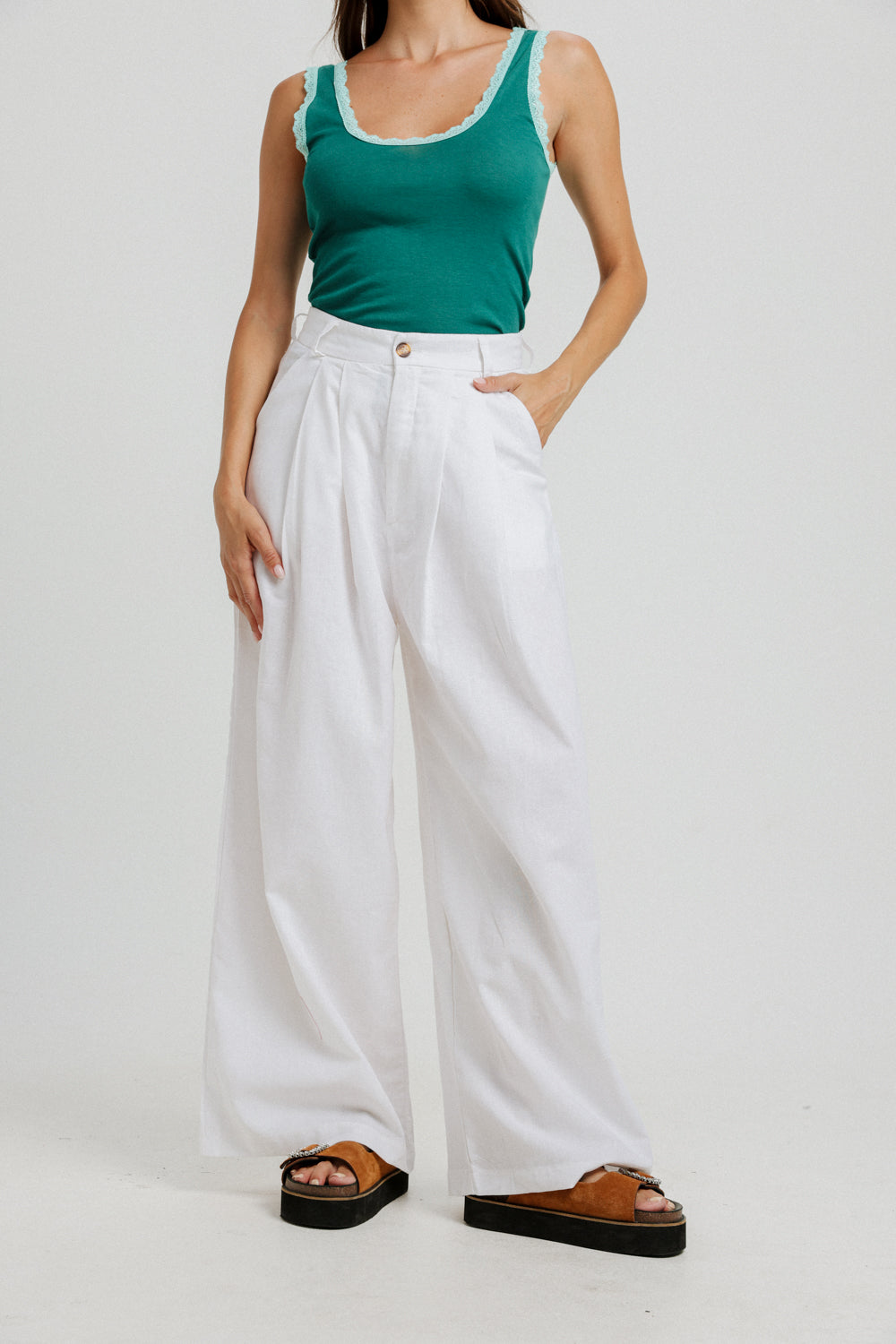 Linen White Bottoms