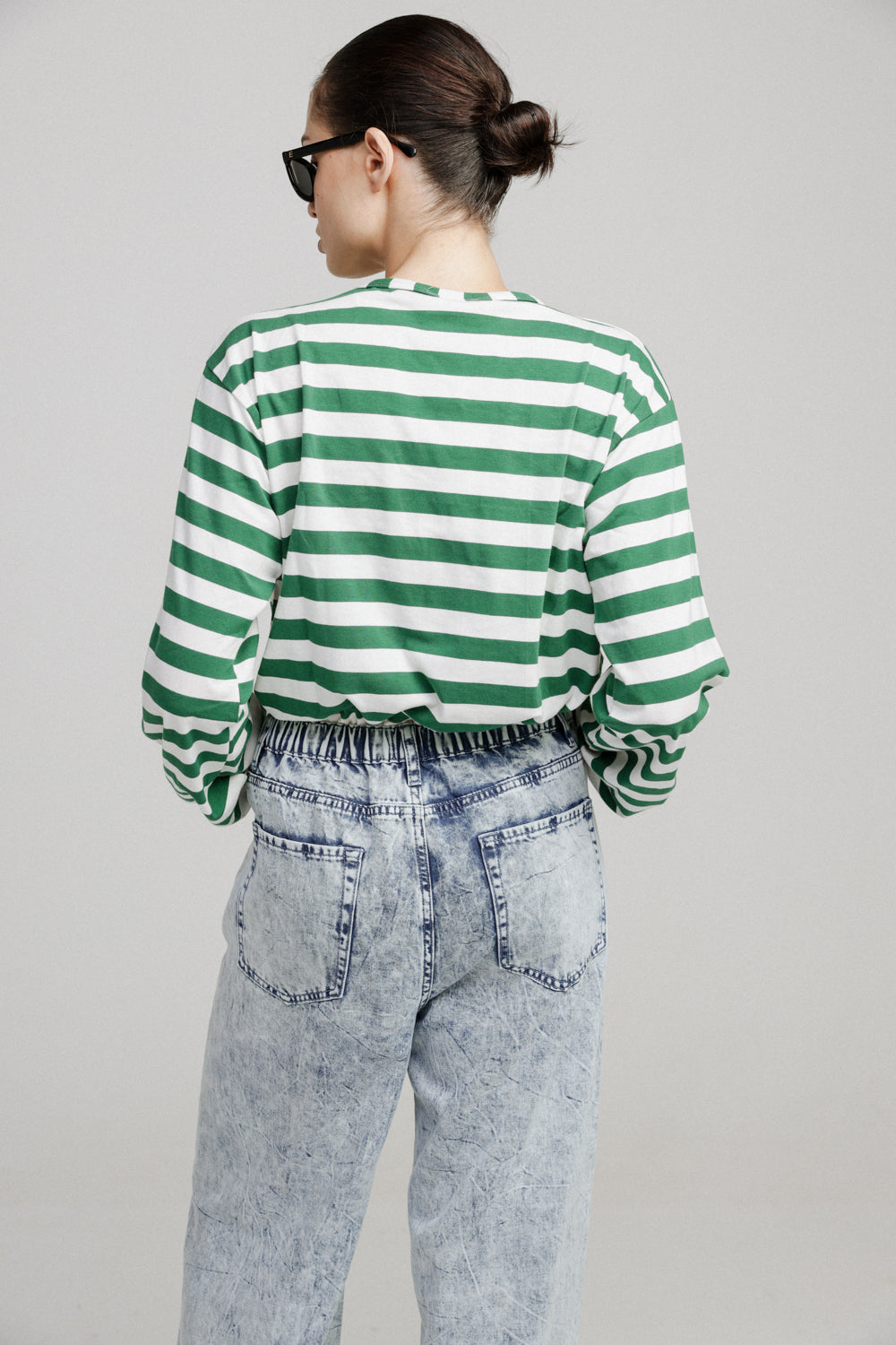 Mixed Green Stripes Shirt