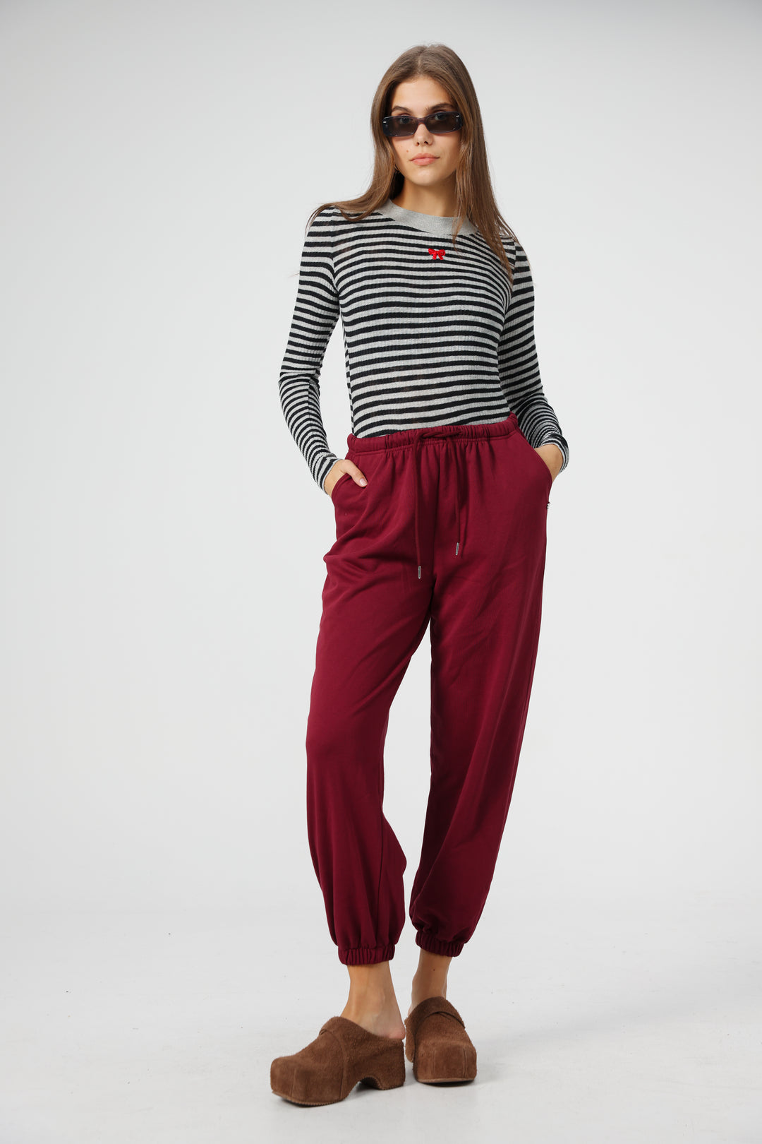 Candy Grey Striped Shirt