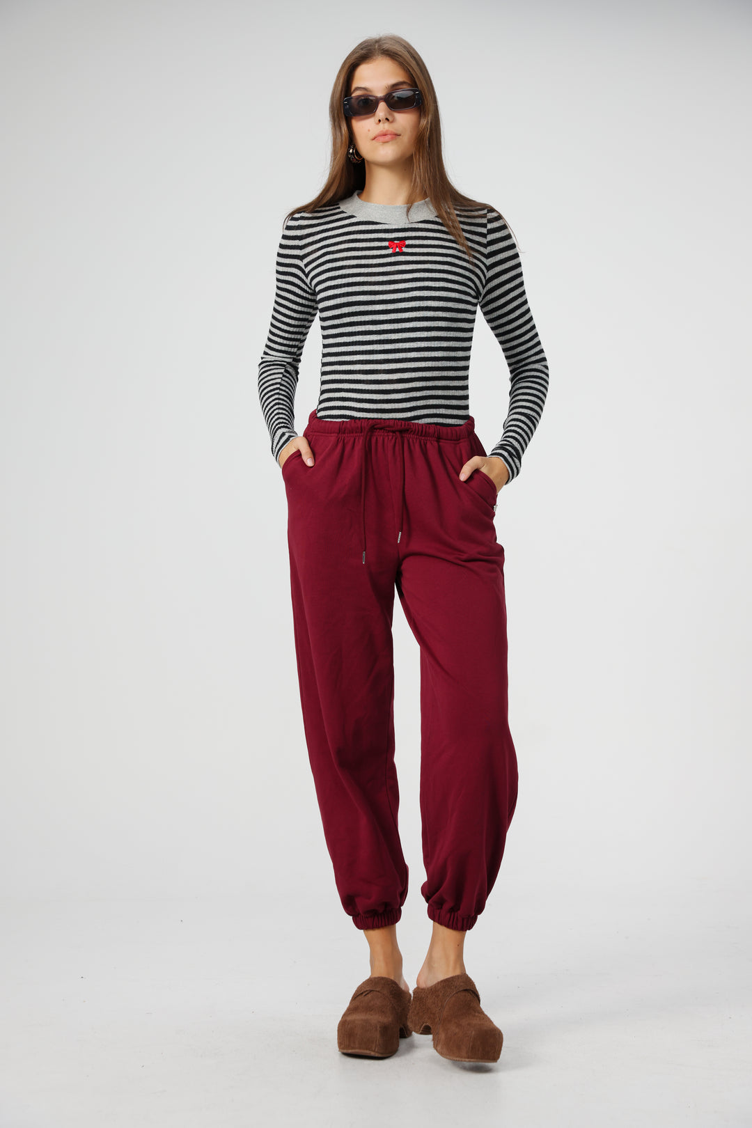 Candy Grey Striped Shirt