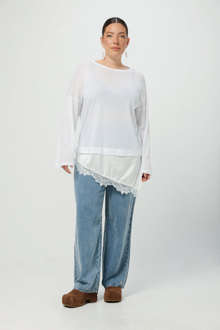 Morning White Mix Shirt