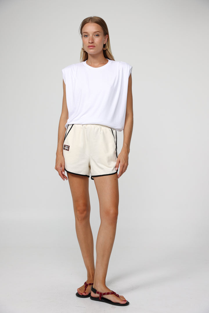 DNA White Padded Tank