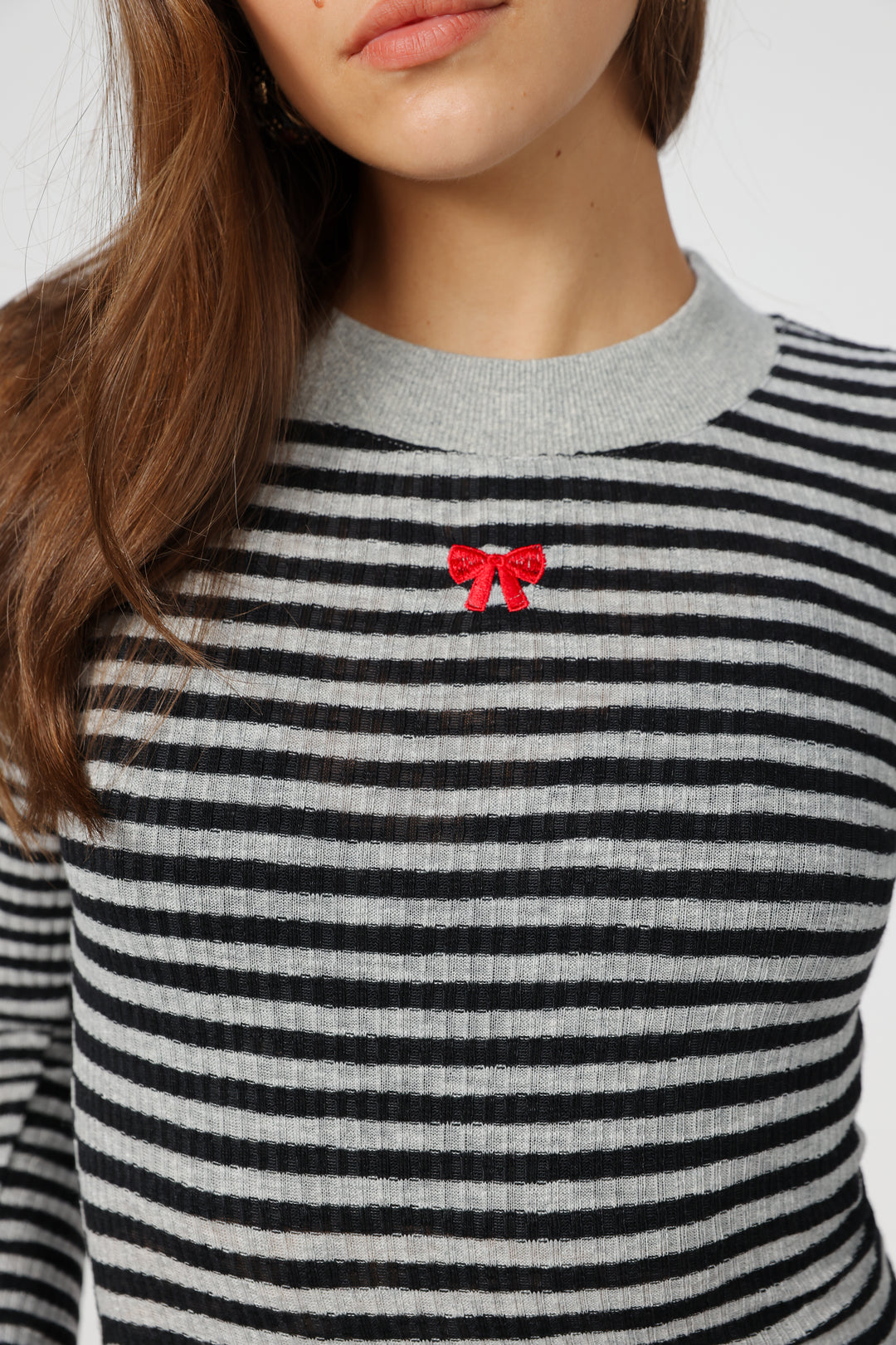 Candy Grey Striped Shirt