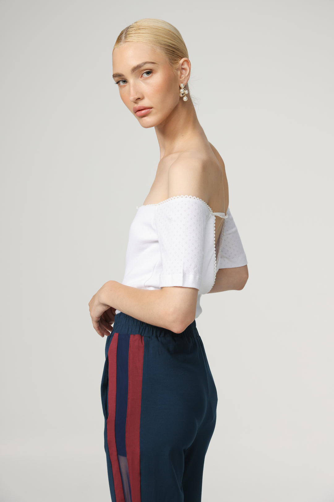 Mateo White Off Shoulder Bodysuit