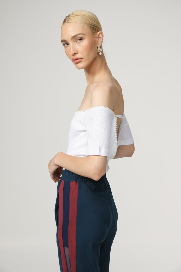 Mateo White Off Shoulder Bodysuit