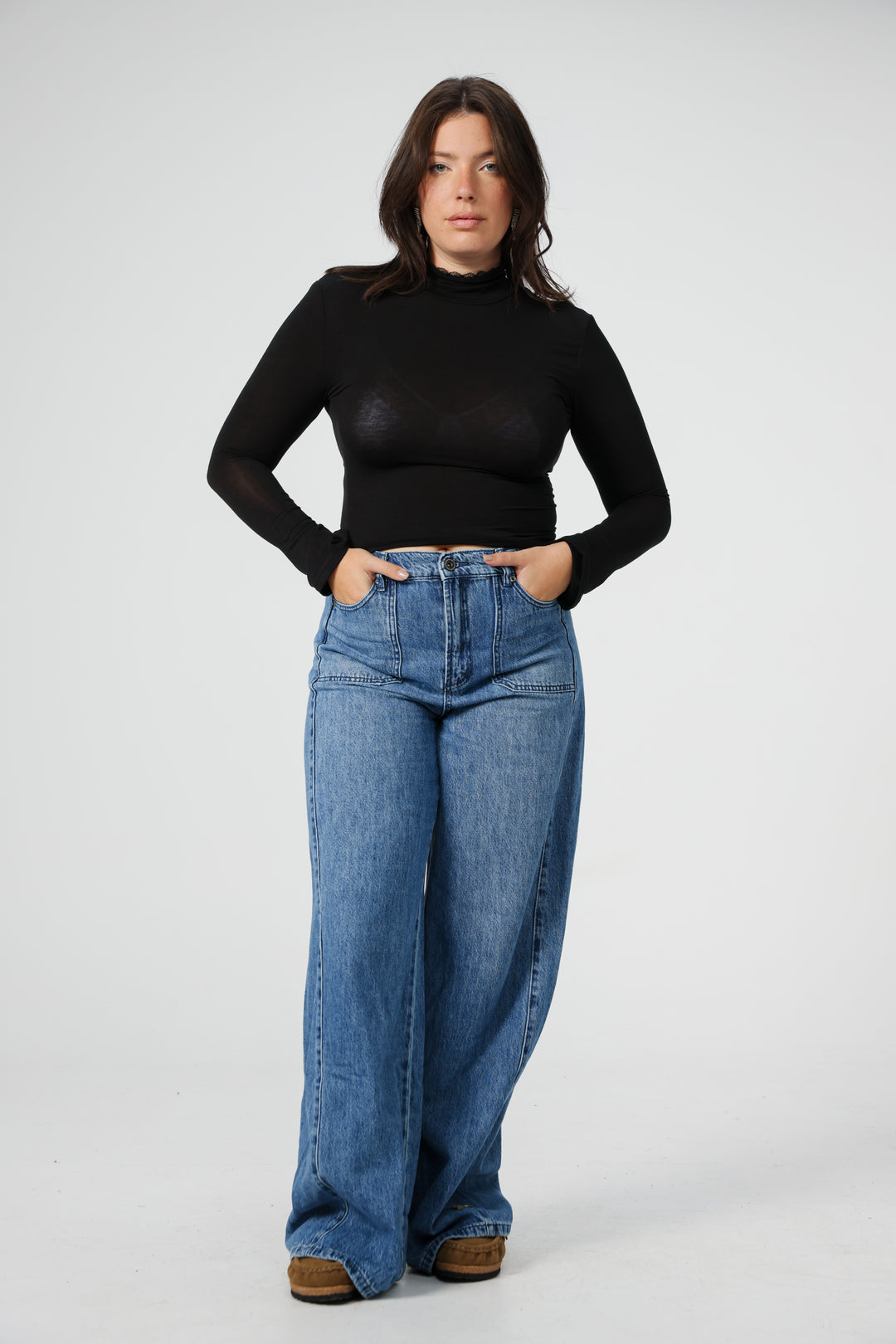 Clean12 Black High Neck Shirt