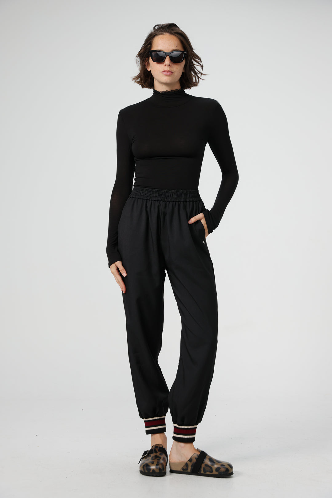 Clean12 Black High Neck Shirt