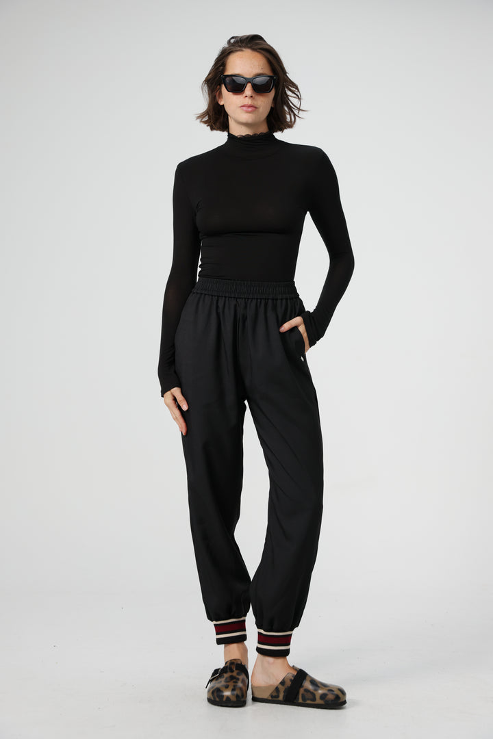 Clean12 Black High Neck Shirt